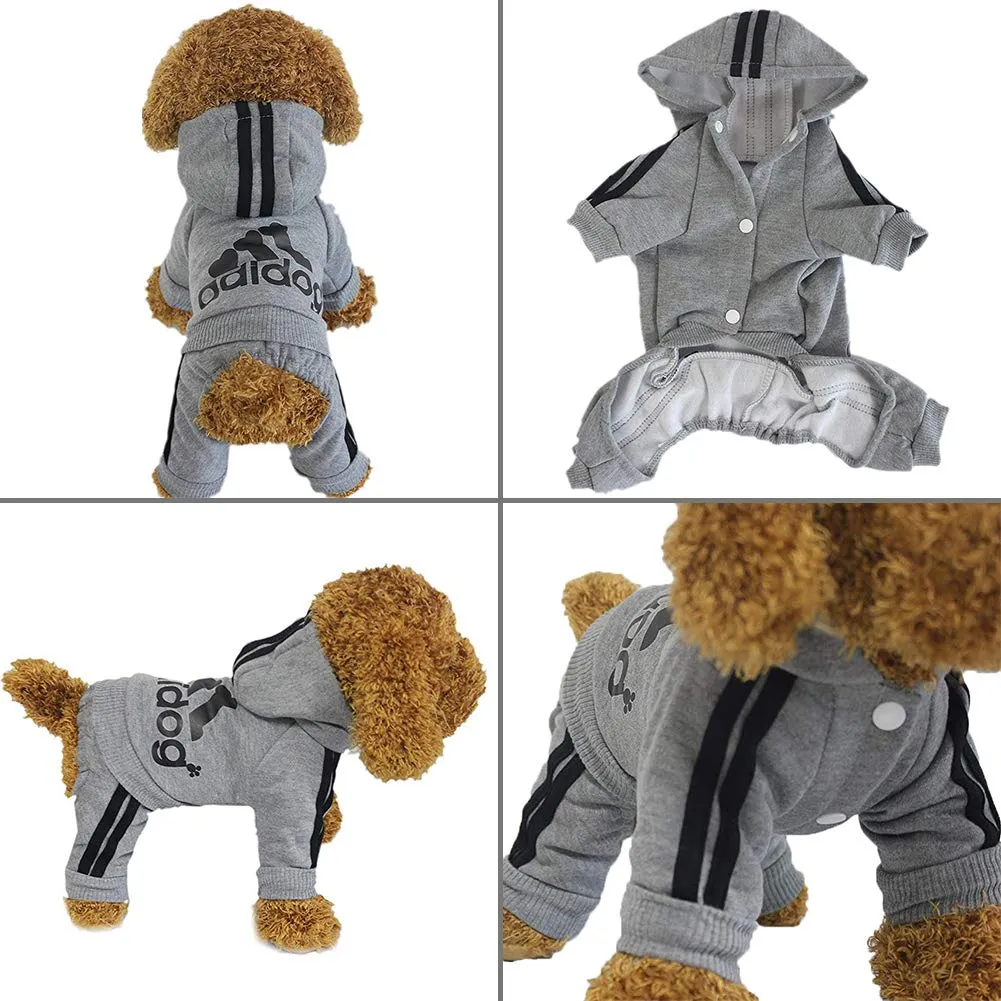 Adidog Pet Pet Four-Legged Hoodie XS-XXL by Furr Baby Gifts