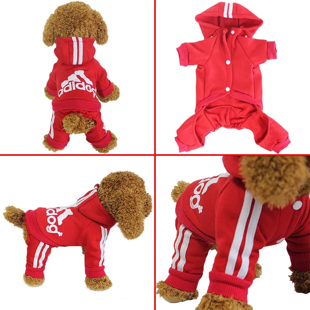 Adidog Pet Pet Four-Legged Hoodie XS-XXL by Furr Baby Gifts