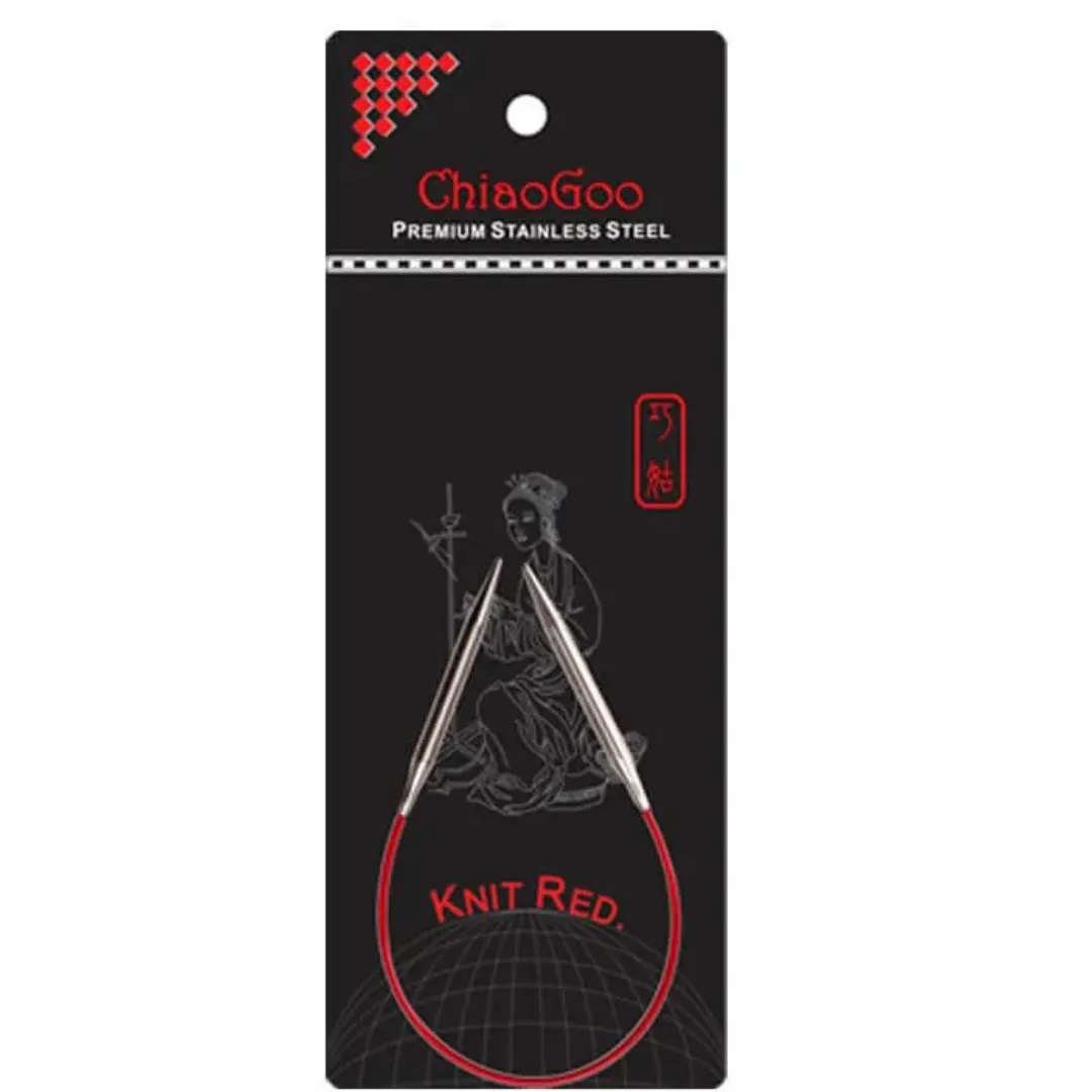 ChiaoGoo Knit RED Circular Knitting Needle 23 cm