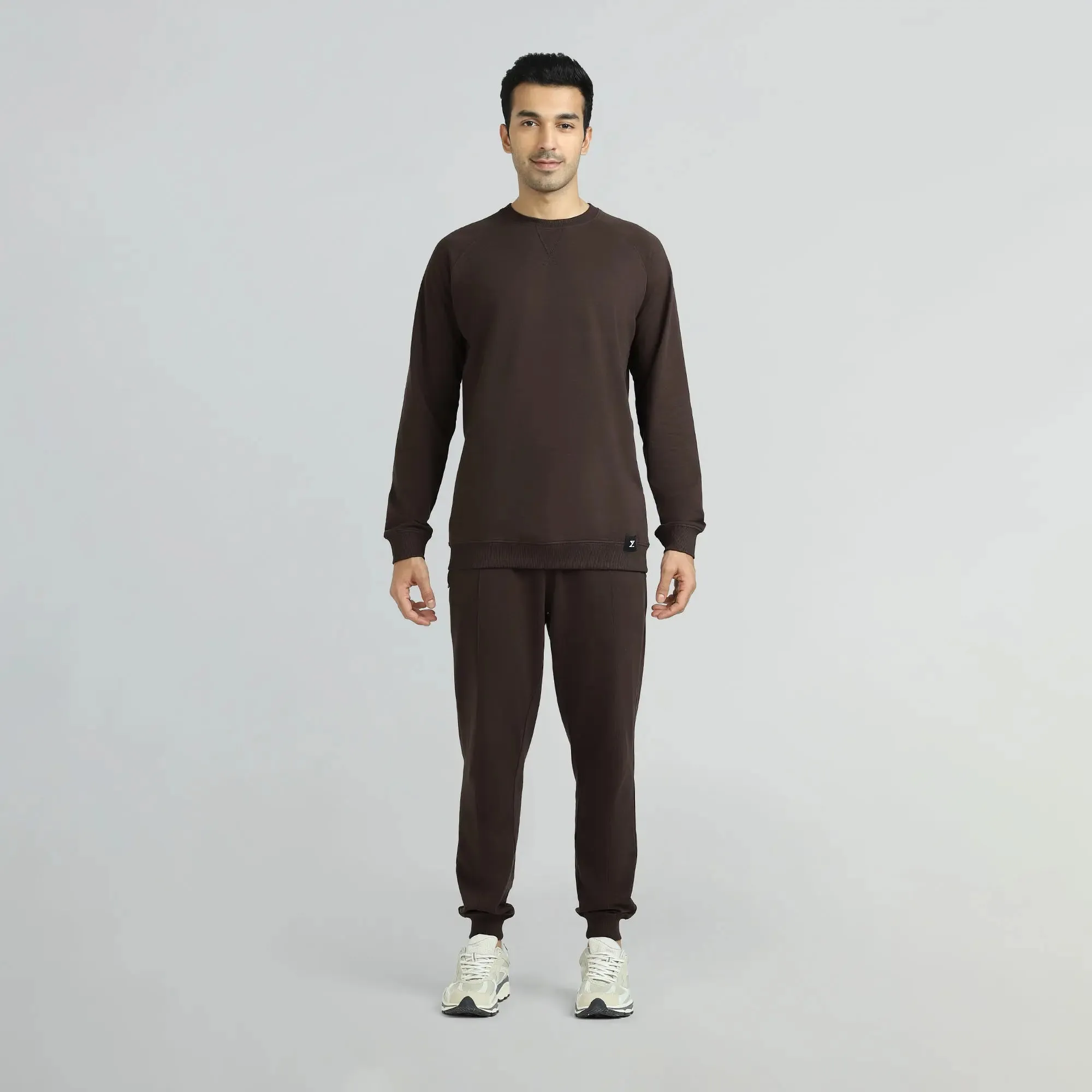 Cruze French Terry Cotton Sweatshirts Malt Brown