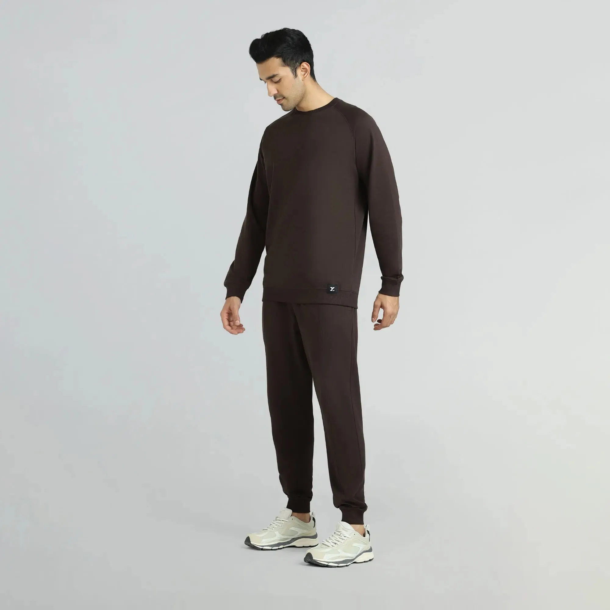 Cruze French Terry Cotton Sweatshirts Malt Brown