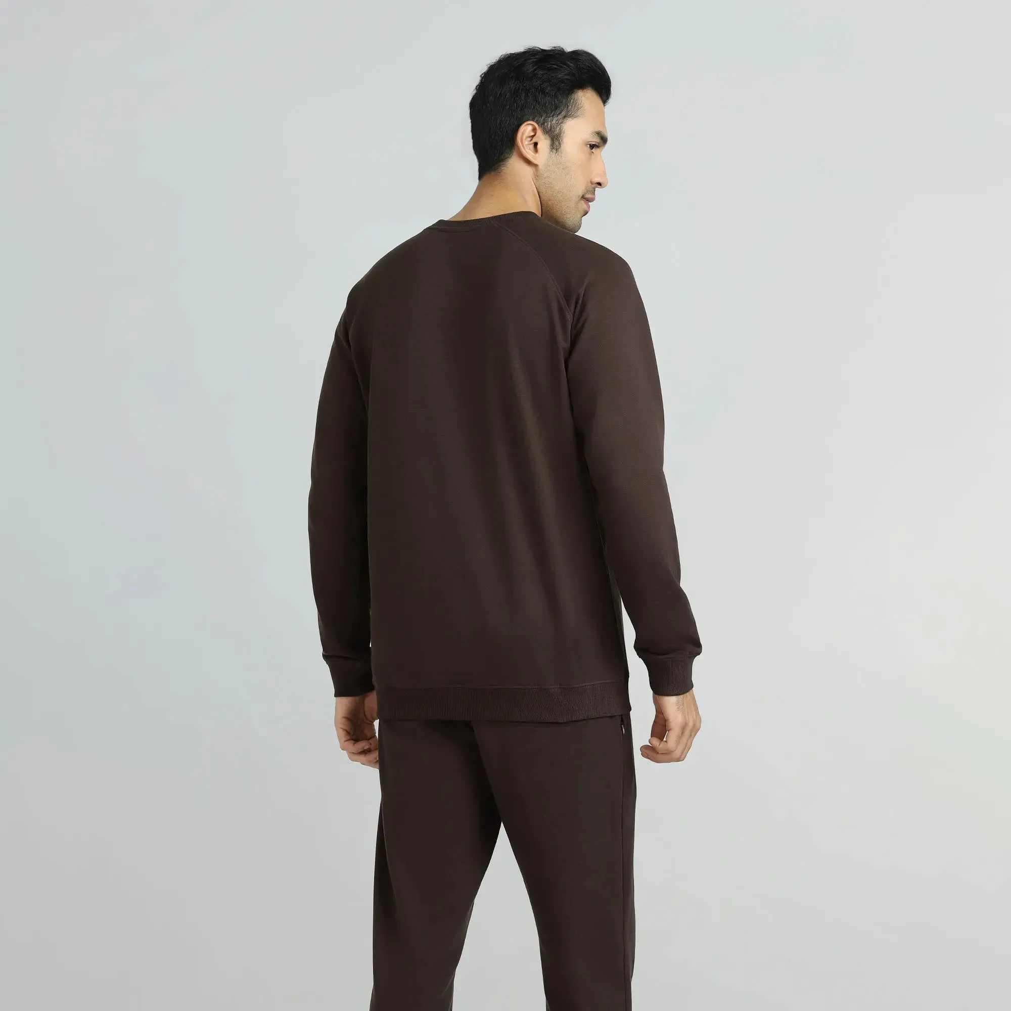 Cruze French Terry Cotton Sweatshirts Malt Brown