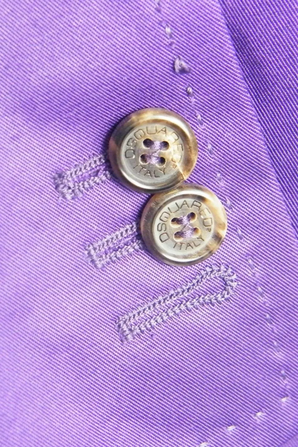 DSQUARED2 Purple Cotton Tailored Two Piece Skirt Suit (42)