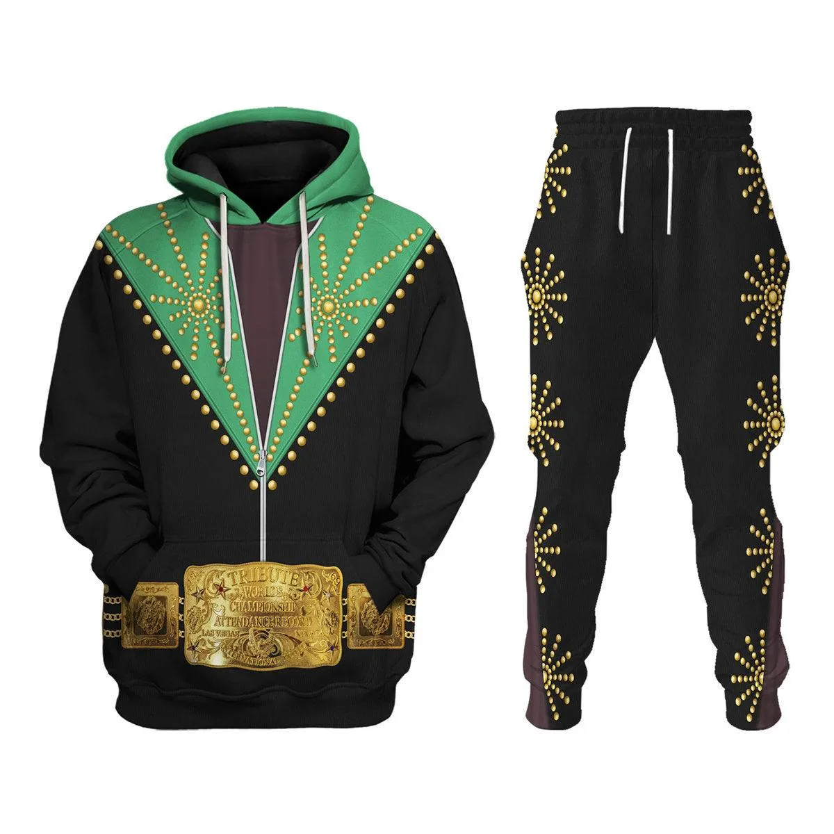 Gearhomie Elvis Cisco Kid Costume Hoodie Sweatshirt T-Shirt Sweatpants