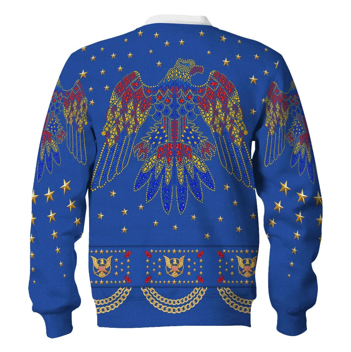 Gearhomie Elvis EAGLE Blue Costume Hoodie Sweatshirt T-Shirt Sweatpants
