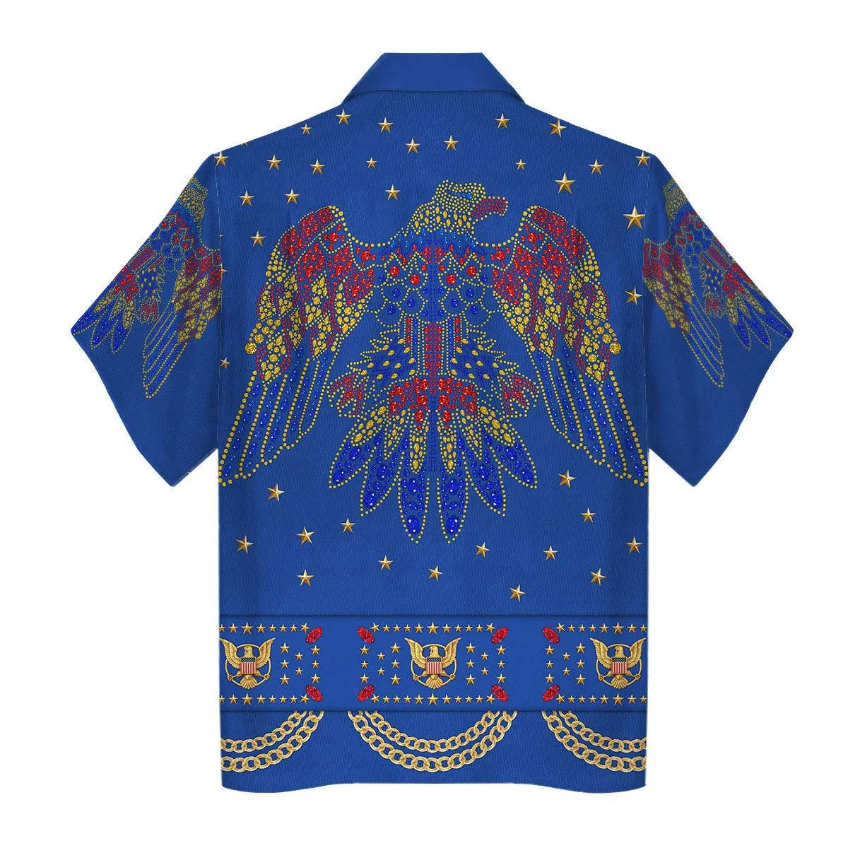 Gearhomie Elvis EAGLE Blue Costume Hoodie Sweatshirt T-Shirt Sweatpants