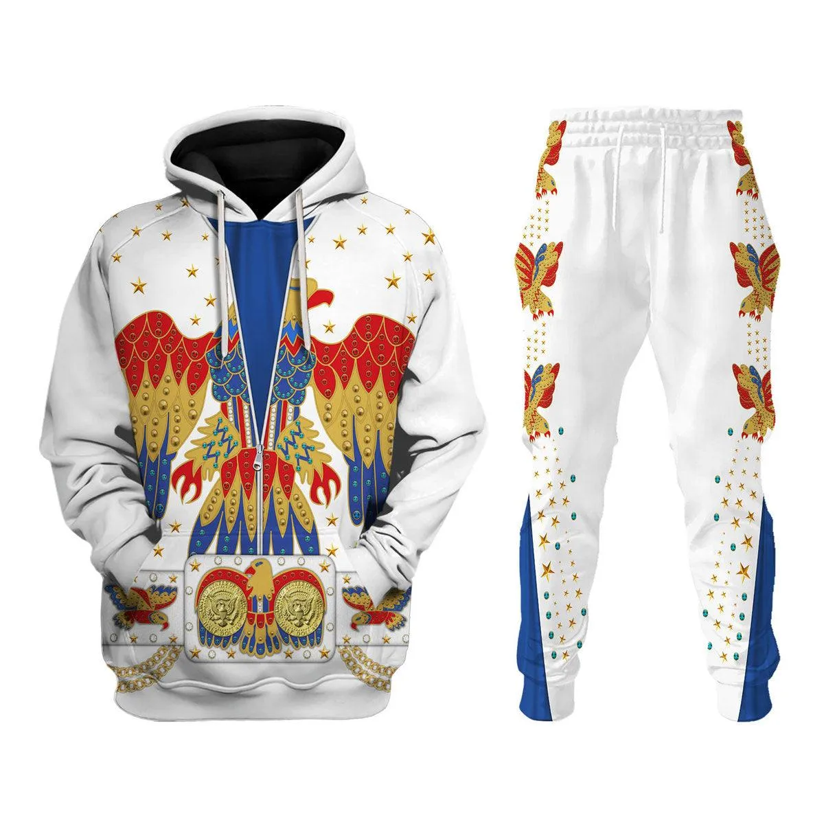 Gearhomie Elvis EAGLE Costume Hoodie Sweatshirt T-Shirt Sweatpants