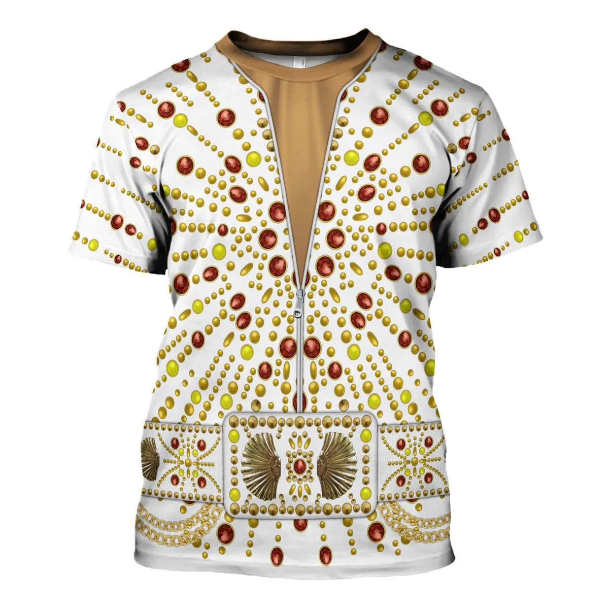 Gearhomie Elvis Sunburst Costume Hoodie Sweatshirt T-Shirt Sweatpants