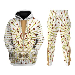 Gearhomie Elvis Sunburst Costume Hoodie Sweatshirt T-Shirt Sweatpants