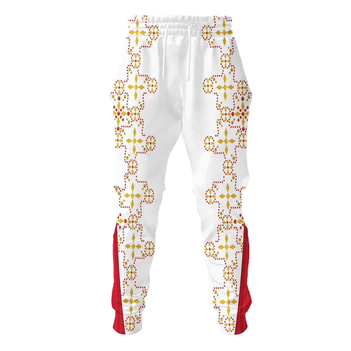 Gearhomie Elvis White Conquistador Costume Hoodie Sweatshirt T-Shirt Sweatpants