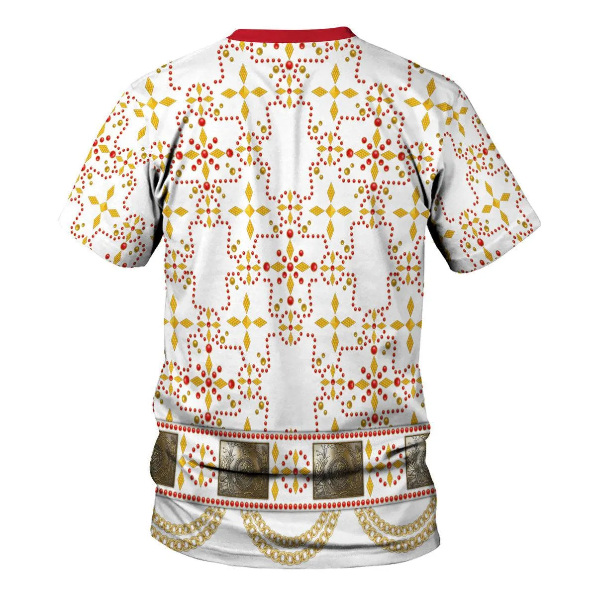 Gearhomie Elvis White Conquistador Costume Hoodie Sweatshirt T-Shirt Sweatpants