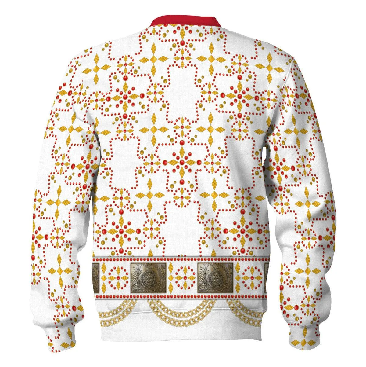 Gearhomie Elvis White Conquistador Costume Hoodie Sweatshirt T-Shirt Sweatpants