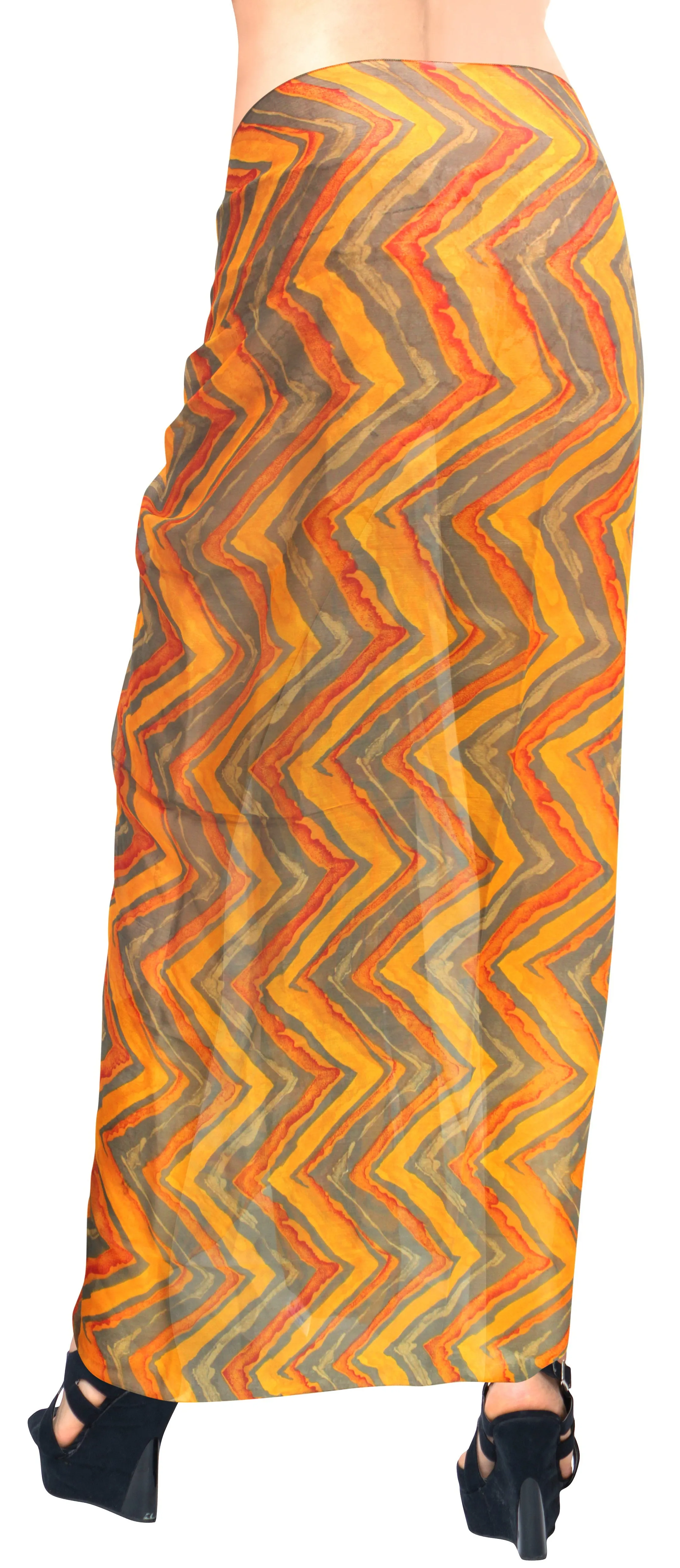 LA LEELA Womens Plus Size Sarong Swimsuit Cover Up Beach Wrap 78"x39" Multi_G990