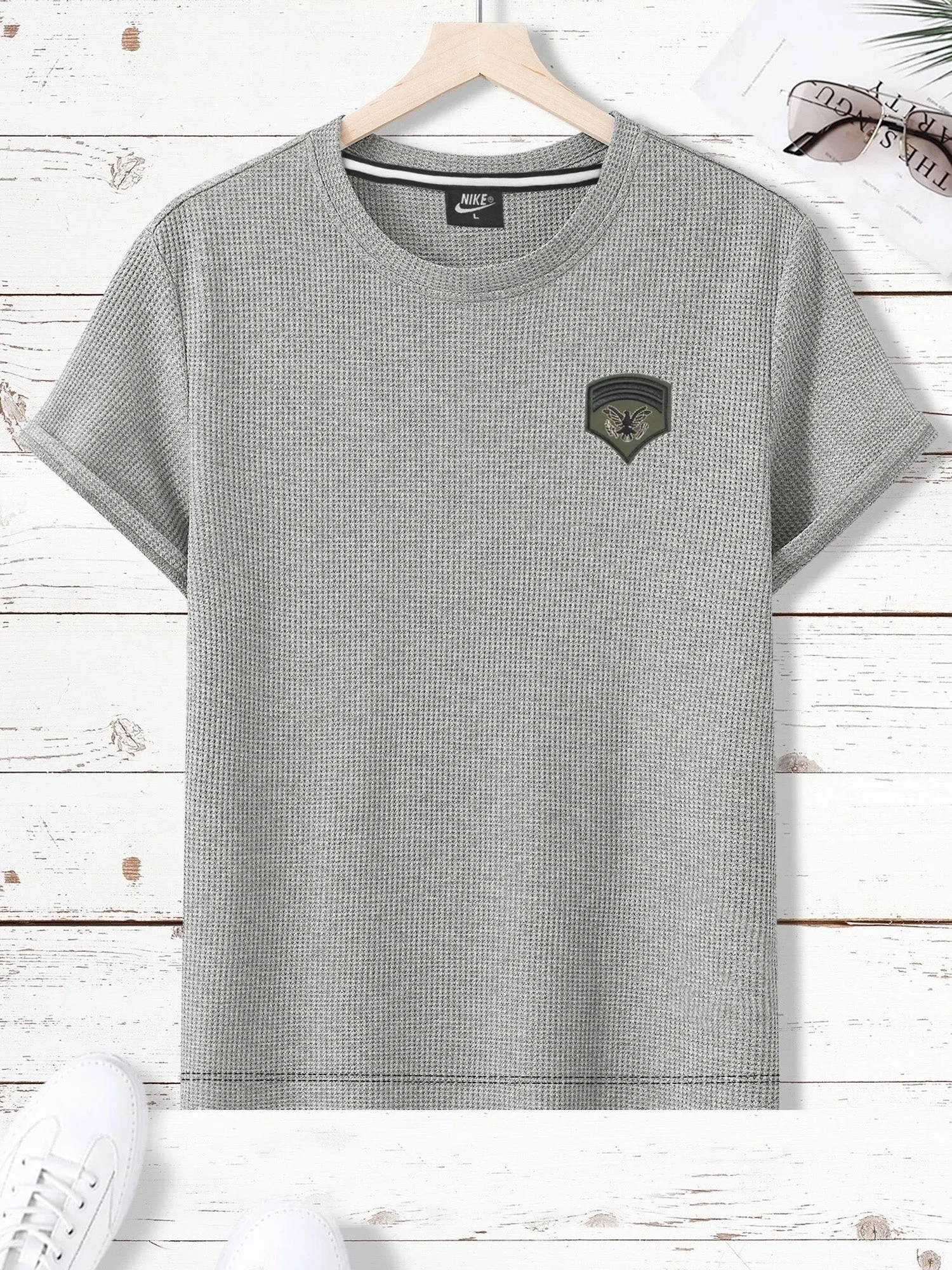 NK Thermal Under Jacket Half Sleeve Shirt For Men-Grey-RT2309