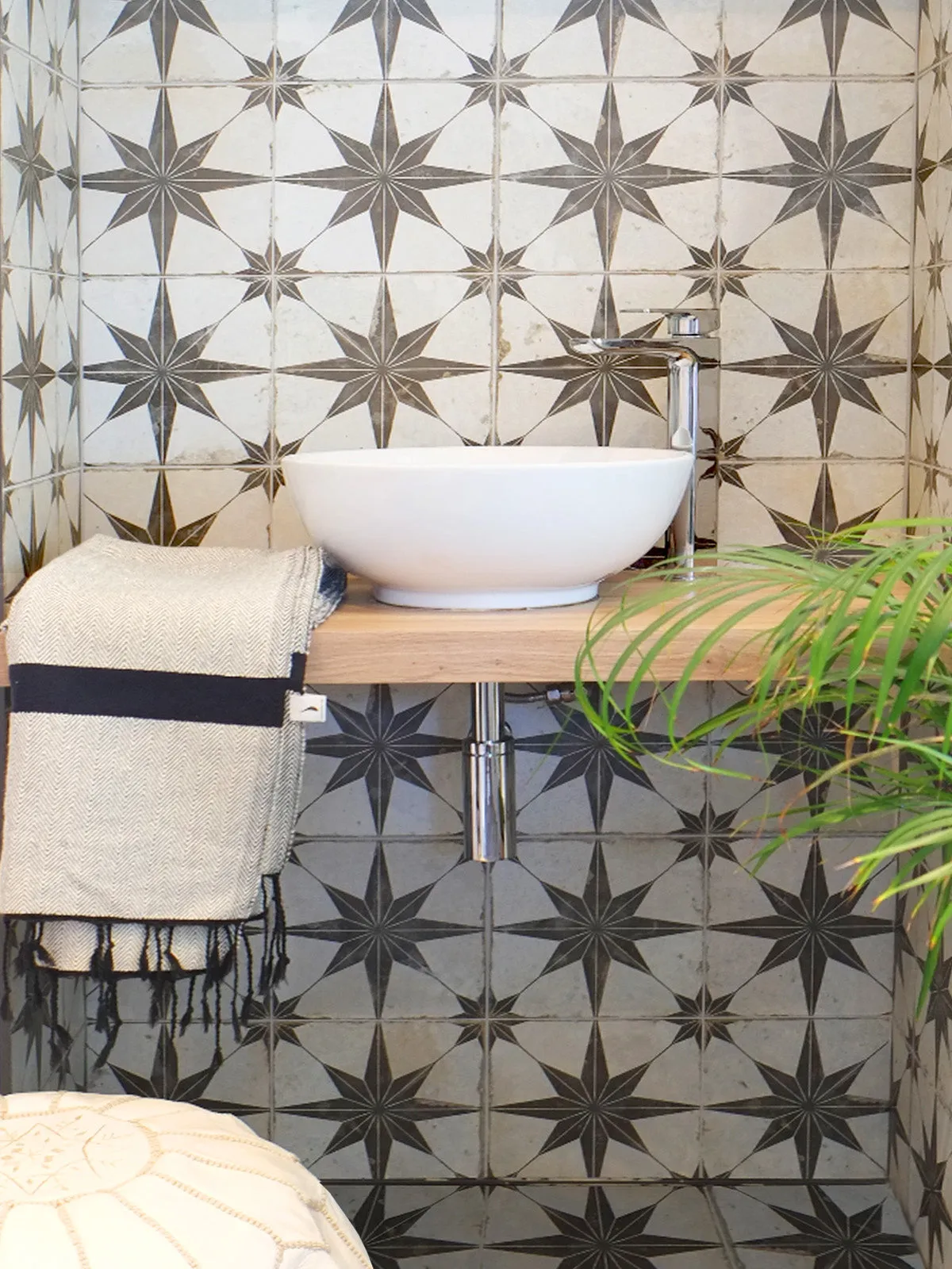 Rich Cotton/wool mix Hammam, Tiny Diamond Pattern