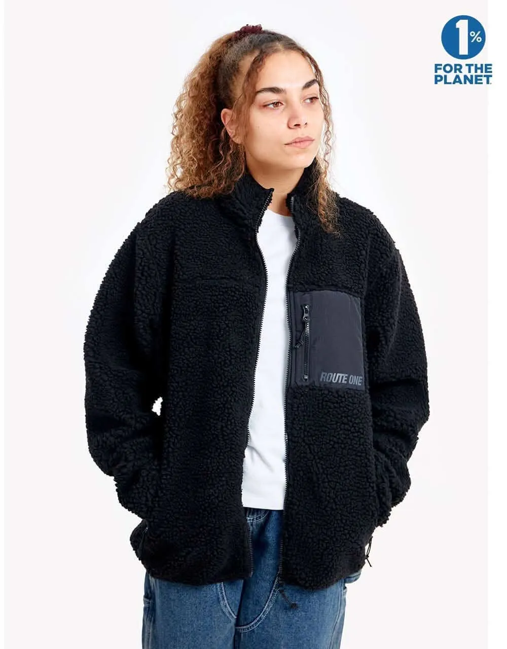 Route One Sharwa Fleece - Black