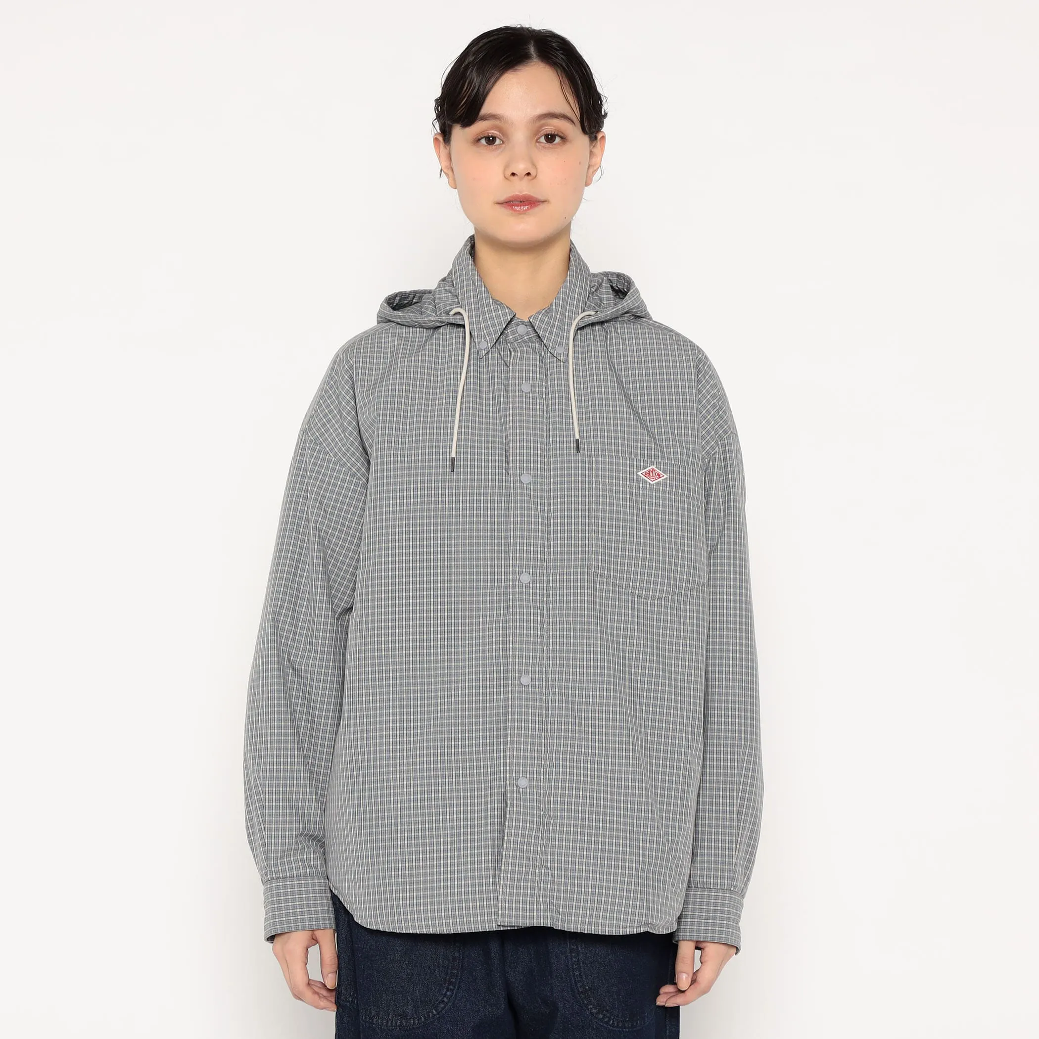 WOMEN'S INSULATION HOODED SHIRT JACKET PLAID